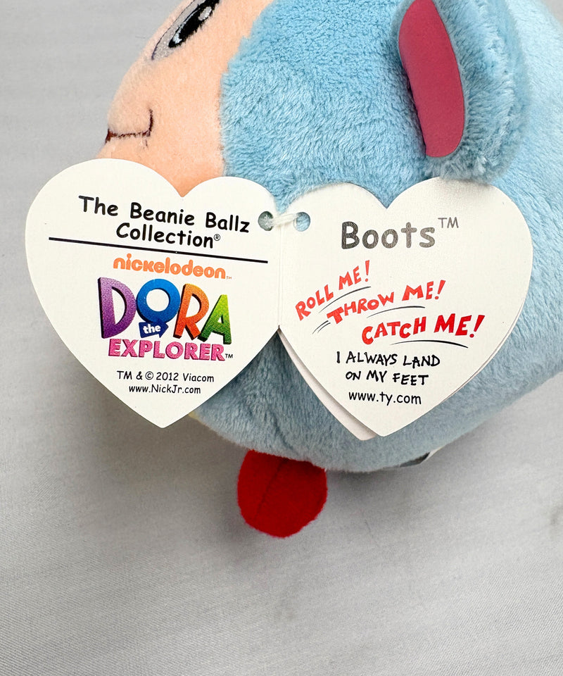 Ty Beanie Ballz - Boots the Monkey, Dora the Explorer