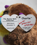 Beanie Ballz- Charlie the Baboon, Glitter Eyes