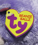 Beanie Ballz- Dewdrop the Hippopotamus, Solid Eyes
