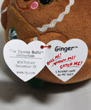 Beanie Ballz- Ginger the Gingerbread Girl, Glitter Eyes