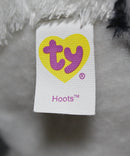 Beanie Ballz- Hoots the Snowy Owl, Glitter Eyes