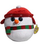 Beanie Ballz- Icebox the Snowman, Glitter Eyes