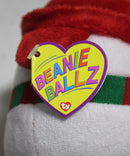 Beanie Ballz- Icebox the Snowman, Glitter Eyes