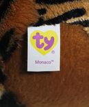 Beanie Ballz- Monaco the Tiger, Solid Eyes