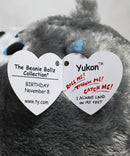 Beanie Ballz- Yukon the Husky, Glitter Eyes