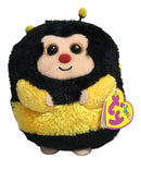 Beanie Ballz- Zips the Bee, Solid Eyes