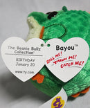 Ty Beanie Ballz (Plastic Key Clip) - Bayou the Alligator