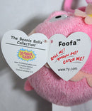 Ty Beanie Ballz (Plastic Key Clip) - Foofa the Flower Bubble, Yo Gabba Gabba
