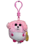 Ty Beanie Ballz (Plastic Key Clip) - Lovey the Pink Podle