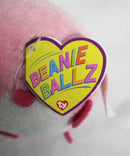 Ty Beanie Ballz (Plastic Key Clip) - Lovey the Pink Podle