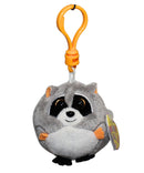 Ty Beanie Ballz (Plastic Key Clip) - Mischief the Raccoon