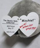 Ty Beanie Ballz (Plastic Key Clip) - Mischief the Raccoon