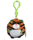 Ty Beanie Ballz (Plastic Key Clip) - Monaco the Tiger