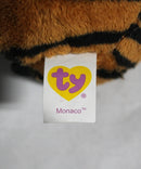 Ty Beanie Ballz (Plastic Key Clip) - Monaco the Tiger