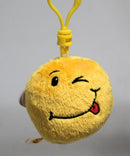 Ty Beanie Ballz (PlasticKey Clip) - Smiley the Emoji Ball