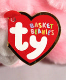 Ty Basket Beanies - Jasper the Pink Bunny