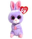 Ty Basket Beanies - Petunia the Pink and Lavender Bunny