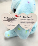 Ty Beanie Bellies - Bluford the Bunny, Glitter Eyes