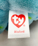 Ty Beanie Bellies - Bluford the Bunny, Glitter Eyes