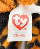 Ty Beanie Bellies - Clawdia the Tiger, Glitter Eyes