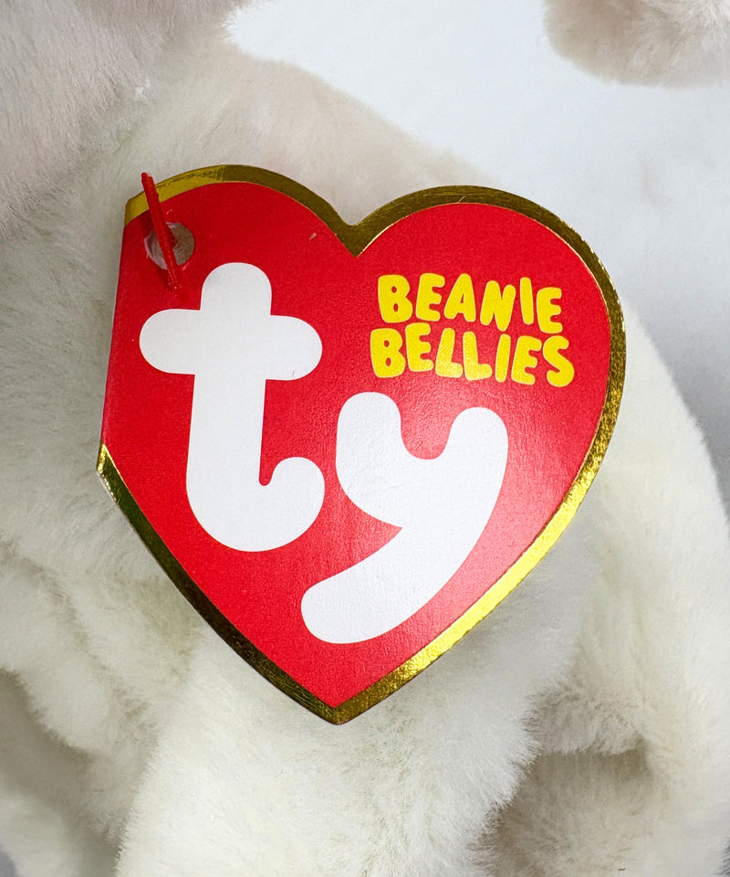 Ty Beanie Bellies - Emry the Polar Bear, Glitter Eyes, Christmas