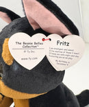 Ty Beanie Bellies - Fritz the German Shepherd, Medium (10")