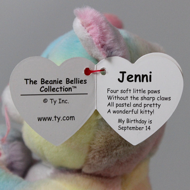 Ty Beanie Bellies - Jenni the Multicolor Cat