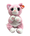 Ty Beanie Bellies - Lillibelle the Pink Cat, Medium (9")