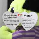 Ty Beanie Bellies - Victor the Monster, Glitter Eyes, Frankenstein