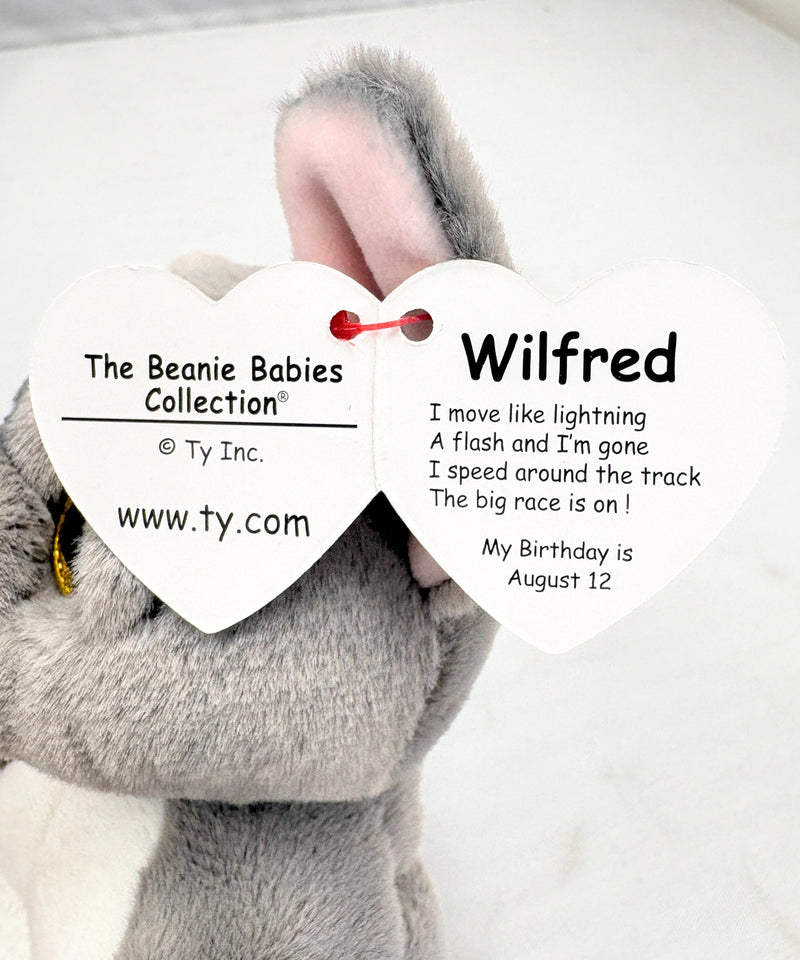 Ty Beanie Bellies - Wilfred the Dog, Glitter Eyes