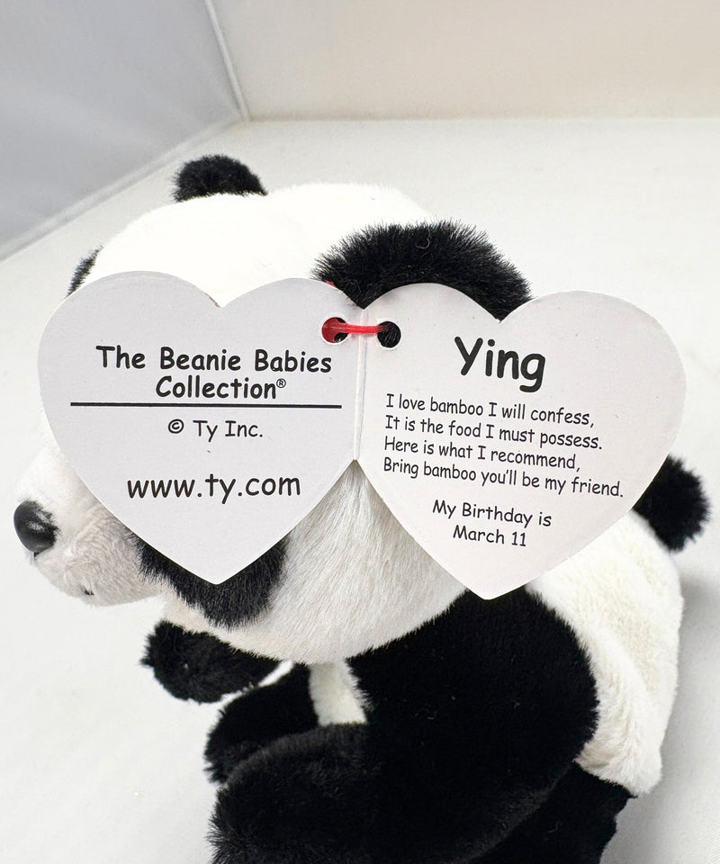 Ty Beanie Bellies - Ying the Panda Bear, Glitter Eyes
