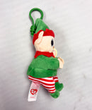 Ty Beanie Bellies (Key Clip) - Elfonzo the Elf, Glitter Eyes, Christmas Holiday
