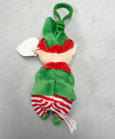 Ty Beanie Bellies (Key Clip) - Elfonzo the Elf, Glitter Eyes, Christmas Holiday