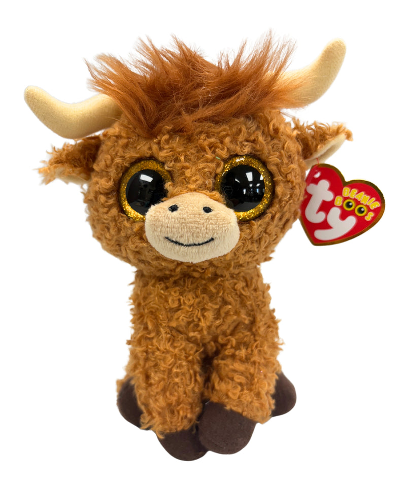 Ty Beanie Boos - Alfie the Longhorn Bull, Glitter Eyes