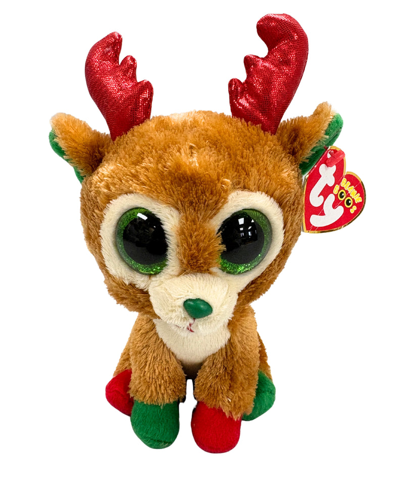 Ty Beanie Boos - Alpine(2013 redesign) the Reindeer, Glitter Eyes, Winter holidays, Christmas, 2013 redesign