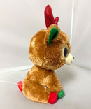 Ty Beanie Boos - Alpine the Christmas Reindeer, Medium (11"), Glitter Eyes, 2013 Redesign
