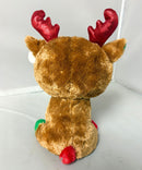 Ty Beanie Boos - Alpine the Christmas Reindeer, Medium (11"), Glitter Eyes, 2013 Redesign