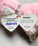 Ty Beanie Boos - Amaya the Pink Cat, (6"), Glitter Eyes, Claire's Exclusive