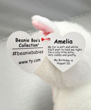 Ty Beanie Boos - Amelia the White Cat, Glitter Eyes