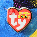 Ty Beanie Boos - Aqua the Fish, Medium (7"), Glitter Eyes