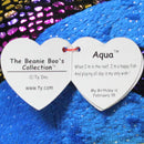Ty Beanie Boos - Aqua the Fish, Medium (7"), Glitter Eyes