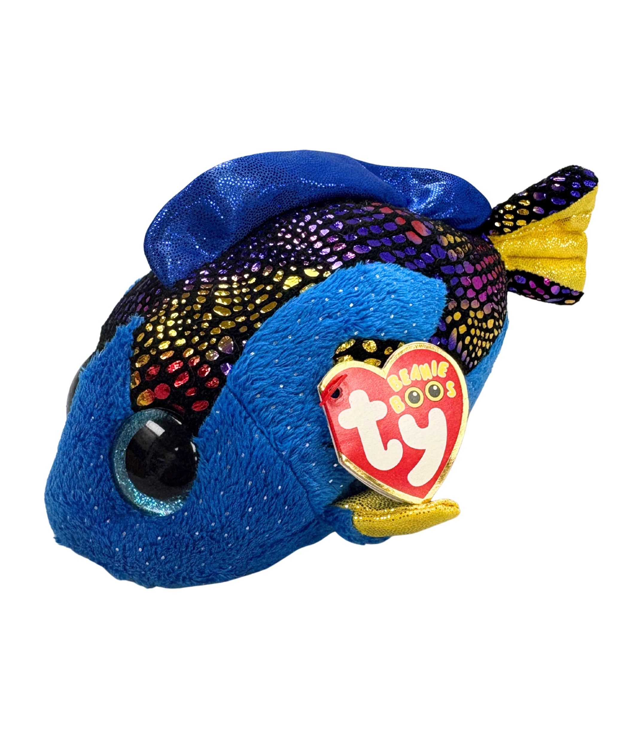 Ty Beanie Boos - Aqua the Fish, Glitter Eyes
