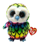 Ty Beanie Boos - Aria the Rainbow Owl, (6"), Glitter Eyes, Claire's Exclusive