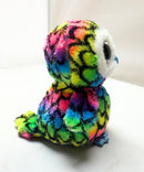 Ty Beanie Boos - Aria the Rainbow Owl, (6"), Glitter Eyes, Claire's Exclusive