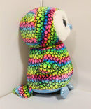 Ty Beanie Boos - Aria the Rainbow Owl, Large (16"), Glitter Eyes, Claire's Exclusive