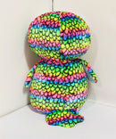 Ty Beanie Boos - Aria the Rainbow Owl, Large (16"), Glitter Eyes, Claire's Exclusive