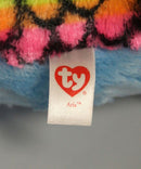 Ty Beanie Boos - Aria the Rainbow Owl, Large (16"), Glitter Eyes, Claire's Exclusive