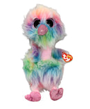 Ty Beanie Boos - Asha the Rainbow Ostrich, Medium (9"), Glitter Eyes