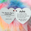 Ty Beanie Boos - Asha the Rainbow Ostrich, Medium (9"), Glitter Eyes