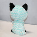 Ty Beanie Boos - Atlas the Blue & White Fox, Medium (9"), Glitter Eyes